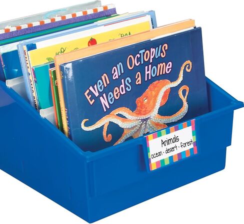 Really Good Stuff 4-Pack Single-Color Picture Book Classroom Library Bins with Dividers in Saudi Arabia
