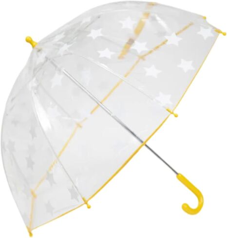 7AM Tula Kids Umbrella - Kid Size Transparent Umbrella, Easy Grip Curved Handle, Lightweight Material | Rainwear Collection in Saudi Arabia