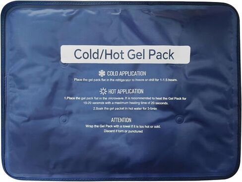 Hot & Cold Gel Packs for Pain Relief 8PCS Reusable Blue Cold Pack Ice Packs with Cloth Backing for Swelling, Bruises, Injuries, Surgery, Toothache (8 Pack) in Saudi Arabia