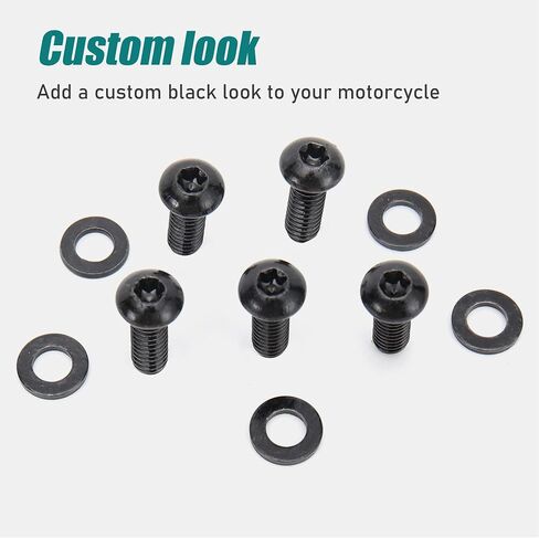 MoKitDora Derby Cover Hardware Kit Compatible with Harley 2006-2017 Dyna, 2008-2018 Softail (except Sport Glide FLSB), and 2008-up Touring and Trike Models, Chrome in Saudi Arabia