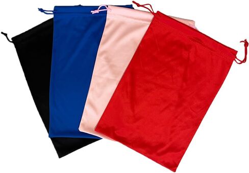 4 Pieces Ski Goggle Bag Microfiber Drawstring Pouch Snow Goggle Protection Bag Soft Storage Case Pouch, 7x10.6 Inch in Saudi Arabia