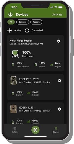 Moultrie Deer Feeder Connected - 30 Gallon Cellular Connected Tripod Feeder - 6V Spincast Deer Feeder - Feed Level Detector with Celluar Monitoring, Programming - Nationwide 4G LTE Autoconnect in Saudi Arabia