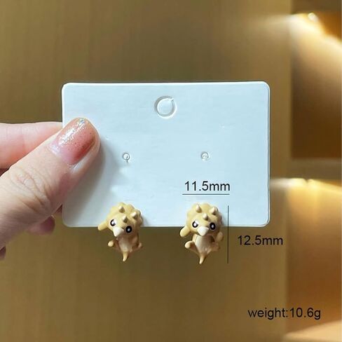 Cute Cartoon Dinosaur Bite Stud Earrings,Funny Small Animals Jacket Statement Earrings,Charming Green Halloween Personalized Earrings for Dinosaur Fans in Kuwait