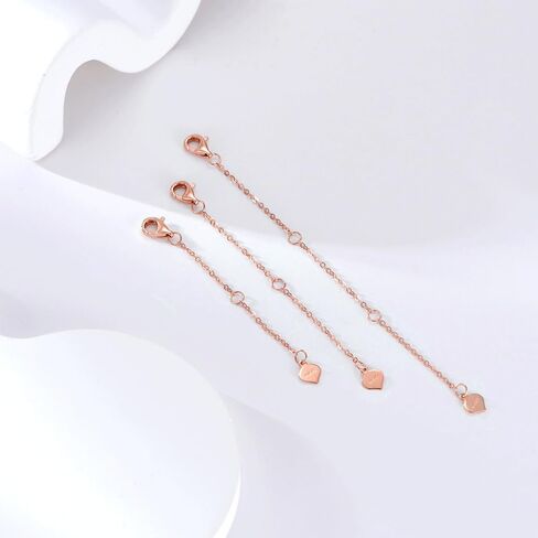 14K Gold 1.5"/2"/3" Extender, Simple Gold Removable Necklace Extension with Durable Lobster Clasp, Adjustable Extension for Necklace Anklet Bracelet in Saudi Arabia