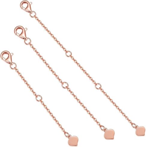 14K Gold 1.5"/2"/3" Extender, Simple Gold Removable Necklace Extension with Durable Lobster Clasp, Adjustable Extension for Necklace Anklet Bracelet in Saudi Arabia