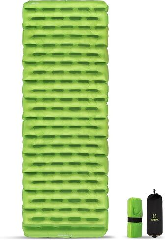 ATEPA Insulated Sleeping Pad 6 R-Value Ultralight Backpacking Sleeping Pad for Hiking Camping (1.3lbs) inflatable sleeping pad for adults, Compact Thick Camping Mattress pad in Kuwait