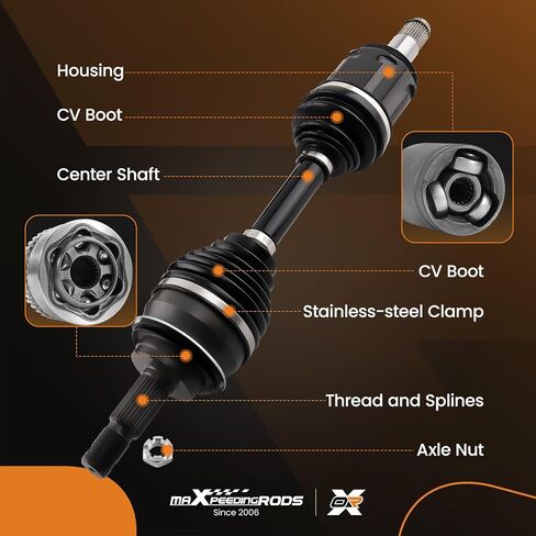 MaxPeedingrods الأمامي محور محور CV Roven for exus gx460 gx470 ، ل toyota 4runner fj cruiser tacoma 2003-2020 66-5235 60-5235 to-8168 to-9322 in Kuwait