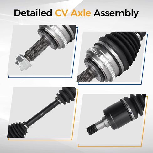 PAROD 664153 CV AXLE ASSEMBLY FIT لعام 1998 1999 2000 2001 2002 Honda Accord 2.3L L4 - جانب الراكب الأيمن الأمامي in Saudi Arabia