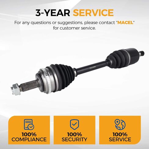 PAROD 664153 CV AXLE ASSEMBLY FIT لعام 1998 1999 2000 2001 2002 Honda Accord 2.3L L4 - جانب الراكب الأيمن الأمامي in Saudi Arabia