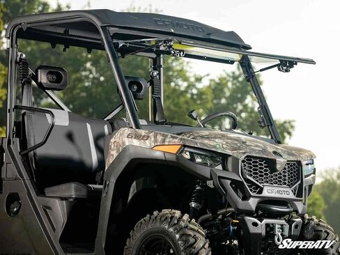 الزجاج الأمامي Superatv Scratch Resistant 3-in-1 من أجل CFMoto Uforce 600 2021-2022 ، المصنوع من 1/4 بوصة من البولي المغلفة الصلبة ، ويأتي مسبقًا ، أو يمكن إغلاقه أو تنفيسه أو مفتوحًا بالكامل ، الولايات المتحدة الأمريكية مصنوعة in Saudi Arabia