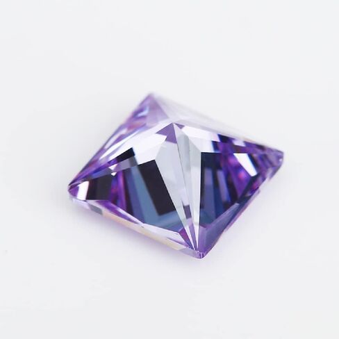 JIANGYUANGEMS 25pcs 7x7mm 5A Square Shape Princess Cut Garnet Red Color Cubic Zirconia Stone Loose CZ Stones Synthetic Gemstone for Jewelry Making in Kuwait