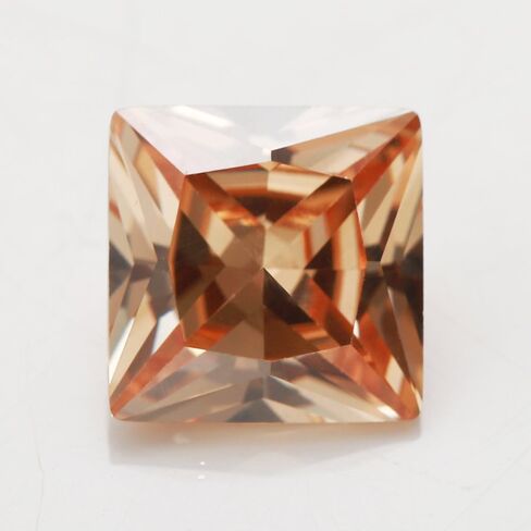 JIANGYUANGEMS 25pcs 7x7mm 5A Square Shape Princess Cut Garnet Red Color Cubic Zirconia Stone Loose CZ Stones Synthetic Gemstone for Jewelry Making in Kuwait