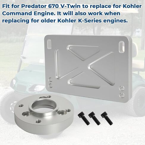 for Predator 670 V-Twin Replace for Kohler Command Engine Adapter Kit - Include Billet Aluminum Adapter and Riser Plate in Saudi Arabia