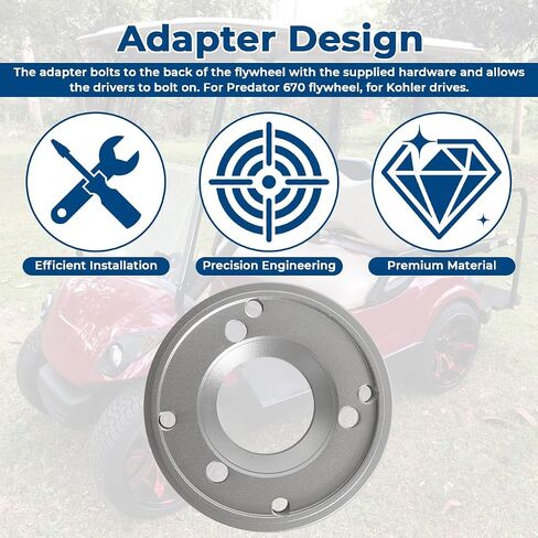 for Predator 670 V-Twin Replace for Kohler Command Engine Adapter Kit - Include Billet Aluminum Adapter and Riser Plate in Saudi Arabia