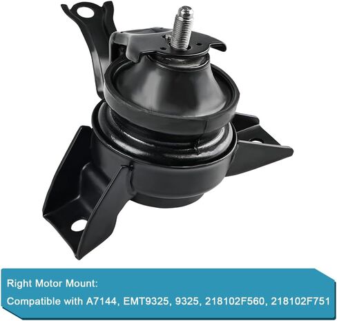 jdmon 4pcs محرك المحرك ونقل مجموعة kound kit استبدال KIA Spectra L4 2.0L 2004 2005 2006 ، Auto Trans متوافق مع A6776 ، A7142 ، A7144 ، A7178،218302f300 ، 219302F500 ، 218102F560 in Saudi Arabia