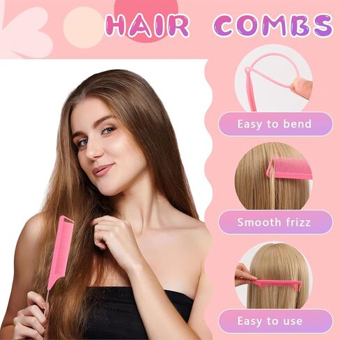 Hair Accessories for Girls, 1350P Colorful Hair Ties Set with 72P Hair Clips, Bobby Pins for Toddlers, Hair Wax Stick, Butterfly Hair Clips for Kids, Hair Barrettes with Hair Comb Set & Organizer Box in Kuwait