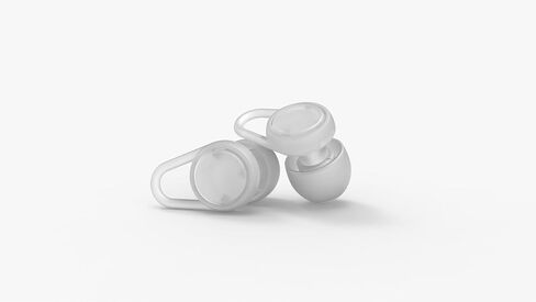 Hears Plus Ear Plugs for Noise Reduction - Patented Reusable Concert Earplugs, 25dB SNR Sound Reduction, Hypoallergenic for Musicians, Motorcycle and Sleeping with 4 tip Sizes – Lunar Chrome in Kuwait