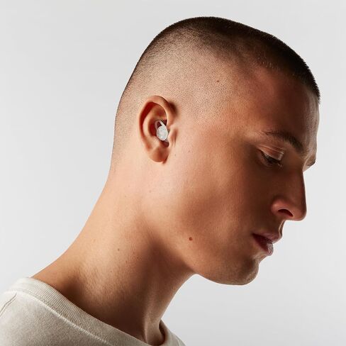 Hears Plus Ear Plugs for Noise Reduction - Patented Reusable Concert Earplugs, 25dB SNR Sound Reduction, Hypoallergenic for Musicians, Motorcycle and Sleeping with 4 tip Sizes – Lunar Chrome in Kuwait