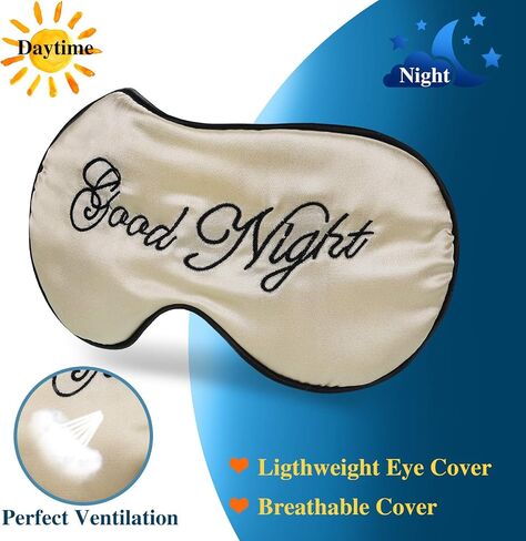 Syhood 6 Pieces Silk Sleep Eye Cover Masks Satin Eye Mask Soft Blindfold Sleeping Mask Adjustable Strap Blinder Night Eyeshade Cover for Women Men Night Travel Nap(Multicolor) in Saudi Arabia