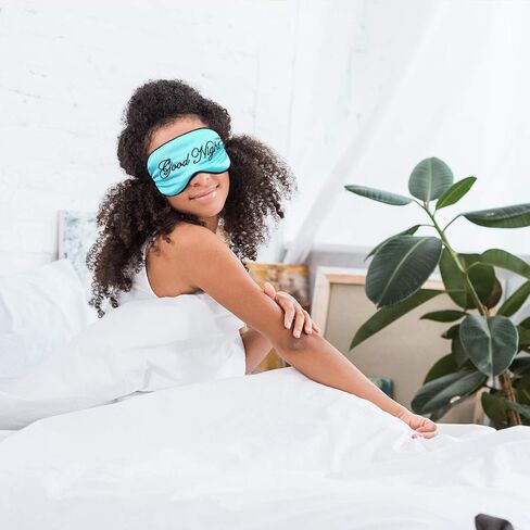 Syhood 6 Pieces Silk Sleep Eye Cover Masks Satin Eye Mask Soft Blindfold Sleeping Mask Adjustable Strap Blinder Night Eyeshade Cover for Women Men Night Travel Nap(Multicolor) in Saudi Arabia