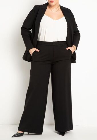 ELOQUII Women's Plus Size The Ultimate Stretch Wide Leg Pant in Saudi Arabia