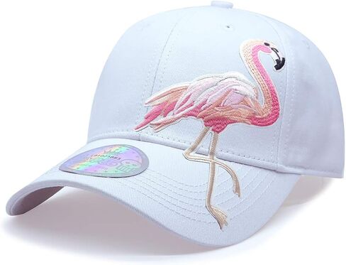 tilgomedal Men Womens Baseball Cap Fashion Flamingos Animal Farm Park Embroidery Dad Hat Adjustable White in Saudi Arabia
