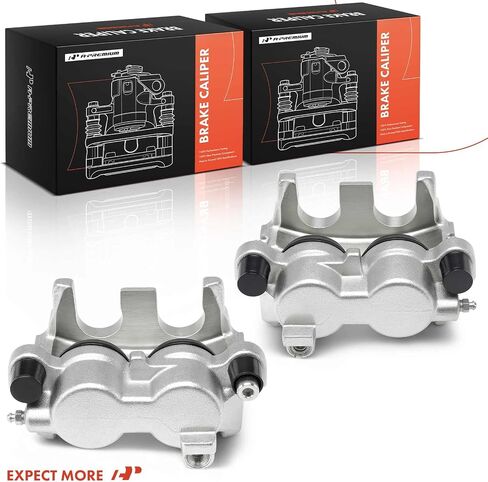 A-Premium Disc Brake Assembly بدون قوس متوافق مع سيارات Jeep & Dodge-Grand Cherokee 2011-2022 ، Durango 2011-2023-سائق أمامي ومسافر ، مجموعة 2-PC in Saudi Arabia