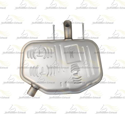 كاتم الصوت الخلفي الجانبي المتوافق مع تشيفي ماليبو 2013-2015 2.5L | العادم الشمالي الشرقي | الفولاذ المقاوم للصدأ | المشبك المجاني شملت | جزء استبدال السيارات بعد البيع in Saudi Arabia