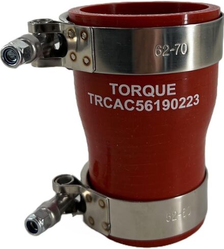 TORQUE Plain Hose for Cummins ISX15 Engine with T-Bolt Clamps Set Replaces 3687223 56190223, Reinforced 4-ply Silicone High Temperature (TRCAC56190223) in Kuwait
