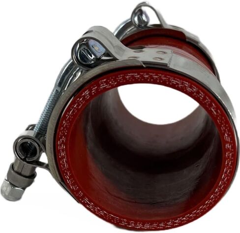 TORQUE Plain Hose for Cummins ISX15 Engine with T-Bolt Clamps Set Replaces 3687223 56190223, Reinforced 4-ply Silicone High Temperature (TRCAC56190223) in Kuwait