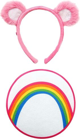 Care Bears Cheer Ears & Patch Cortume Kit للبالغين مع مجموعة ملحقات الرؤوس والحديد على التصحيح in Saudi Arabia