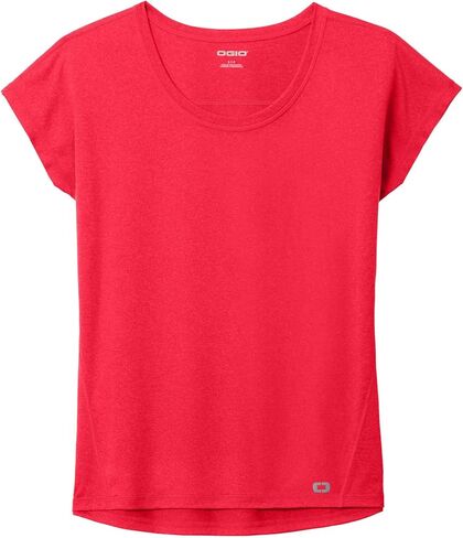 OGIO Women's Pulse Dolman Tee | قميص فتل الرطوبة للنساء ، قمة الأكمام القصير السائبة in Kuwait