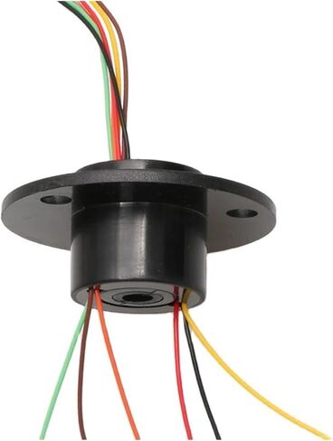 1 Pcs Through Hole Diameter 5mm Hollow Shaft Slip Ring 2/4/6/12 Channel 2A Rotary Conductive Connector Slip Ring for Camera Gimbal(Hole 5mm 12ch 2A) in Saudi Arabia
