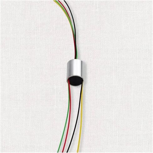 Slip Ring 4 Wires 2A Metal Shell Fish Wheel Slip Ring Diameter 12.5mm Length 15mm Wire Length 250mm Each end in Saudi Arabia