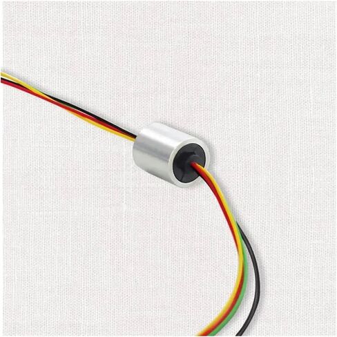 Slip Ring 4 Wires 2A Metal Shell Fish Wheel Slip Ring Diameter 12.5mm Length 15mm Wire Length 250mm Each end in Saudi Arabia