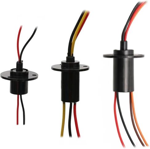 1 PCS Diameter 22mm 15A 2/3/4 Channel Rotating Dining Table Slip Ring Collector Ring Conductive Flange Slip Ring Rotary Joint(Dia.22mm 2CH 15A) in Saudi Arabia