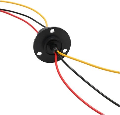 1 PCS Diameter 22mm 15A 2/3/4 Channel Rotating Dining Table Slip Ring Collector Ring Conductive Flange Slip Ring Rotary Joint(Dia.22mm 2CH 15A) in Saudi Arabia
