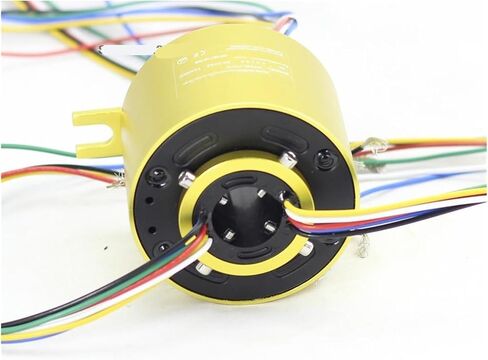 Hole 25.4mm Outer Diameter 86mm Rotary Conductive Slip Ring 2 4 6 8 10 12 16 18 24 Wire Rotary Connector Inductor(16 Wire) in Kuwait