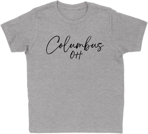 Script Columbus Ohio Kids T-Shirt Youth in Saudi Arabia