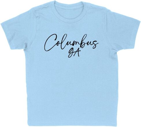 Script Columbus Georgia Kids T-Shirt Youth in Saudi Arabia