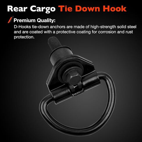 6pcs Cargo D-Hooks متوافقة مع 2015-2023 Ford Transit 150 250 350 ربط الشحن الخلفي لأسفل Hook استبدال BK21V550A74AD ، V550A74-AD in Kuwait