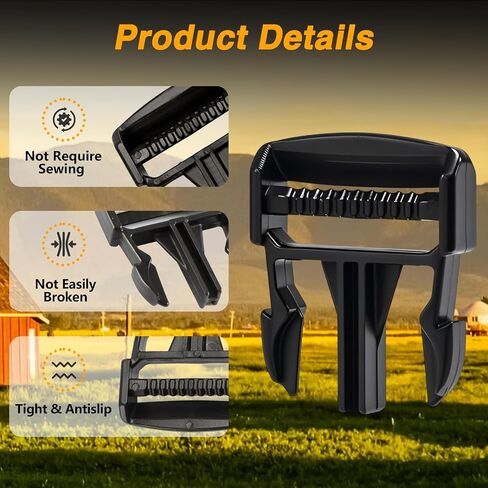 2 PCS Door Net Buckle Clips متوافقة مع Polaris Ranger Crew 900 XP 2016-2020 1000xp 2016-2022 Diesel 2016 40mm ذكر مشبك Mesh Door Side Safety Stabler Relation #: 5452505 in Kuwait
