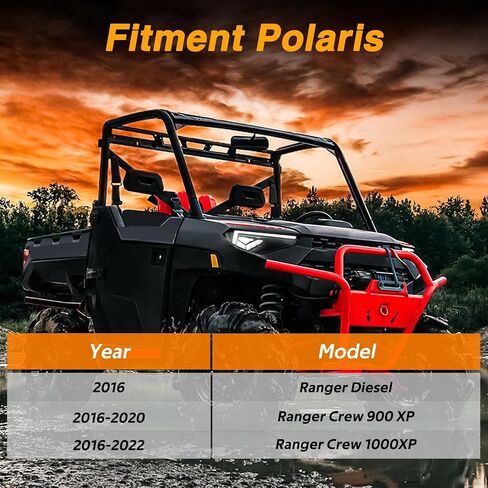 2 PCS Door Net Buckle Clips متوافقة مع Polaris Ranger Crew 900 XP 2016-2020 1000xp 2016-2022 Diesel 2016 40mm ذكر مشبك Mesh Door Side Safety Stabler Relation #: 5452505 in Kuwait