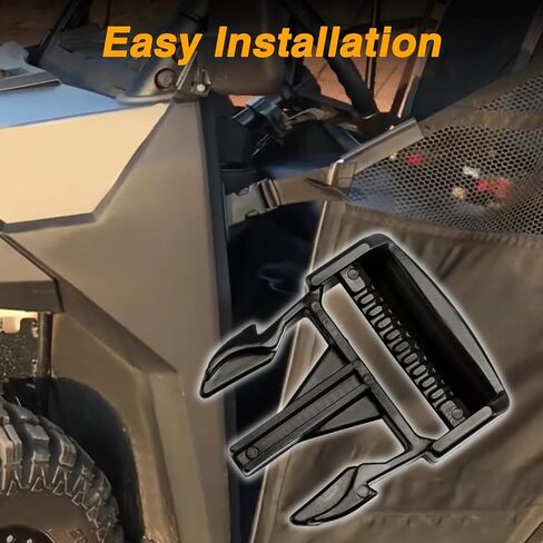 2 PCS Door Net Buckle Clips متوافقة مع Polaris Ranger Crew 900 XP 2016-2020 1000xp 2016-2022 Diesel 2016 40mm ذكر مشبك Mesh Door Side Safety Stabler Relation #: 5452505 in Kuwait