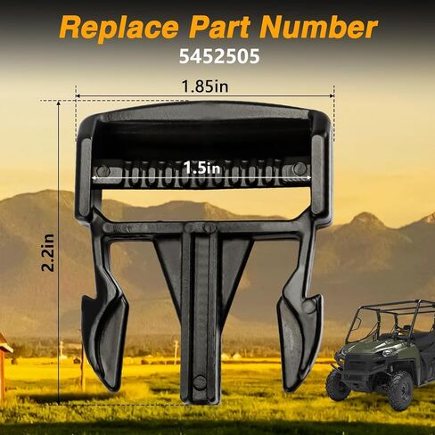 2 PCS Door Net Buckle Clips متوافقة مع Polaris Ranger Crew 900 XP 2016-2020 1000xp 2016-2022 Diesel 2016 40mm ذكر مشبك Mesh Door Side Safety Stabler Relation #: 5452505 in Kuwait