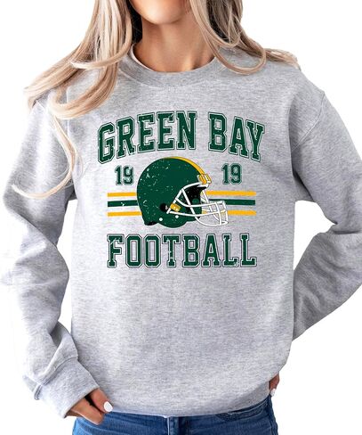 Olive Loves Apple Vintage Green Bay 1919 Football Sweatshirt for Men Women and Kids Distressed Game Day Pullover in Saudi Arabia