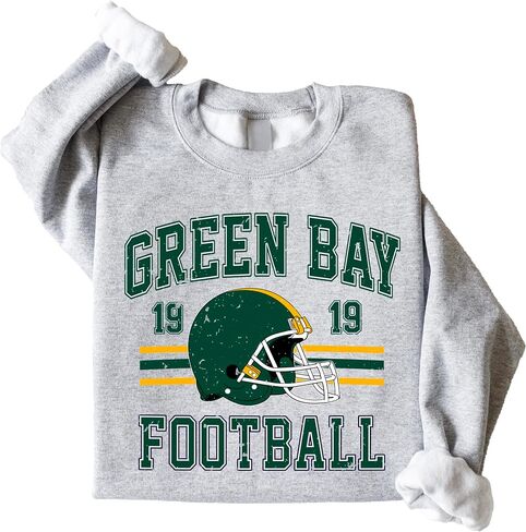 Olive Loves Apple Vintage Green Bay 1919 Football Sweatshirt for Men Women and Kids Distressed Game Day Pullover in Saudi Arabia