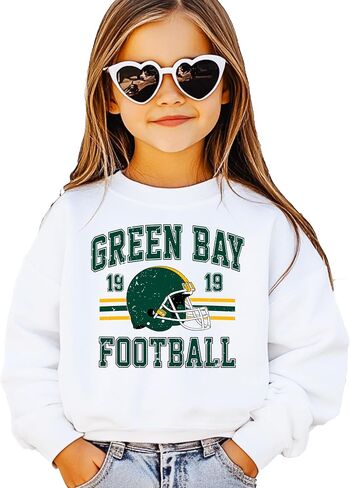 Olive Loves Apple Vintage Green Bay 1919 Football Sweatshirt for Men Women and Kids Distressed Game Day Pullover in Saudi Arabia
