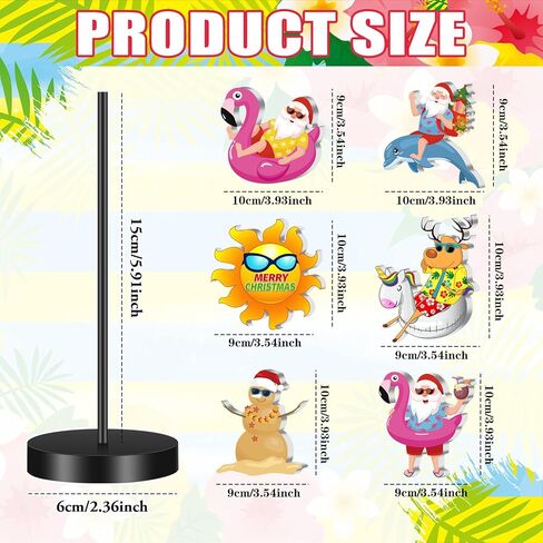 6 Pcs Colorful Birthday Party Decoration Happy Birthday Table Standing Sign Decor for Centerpieces Celebration Wooden Sign Single-sided Printed Tabletop Decor for Party Favor Supplies in Saudi Arabia