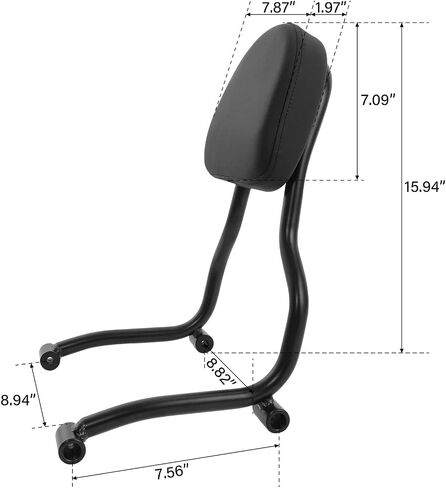 TCMT Detachable One-Piece Rear Passenger Sissy Bar Backrest Pad Fit For Honda Rebel CMX250 CMX300 CMX500 2017-2024 in Saudi Arabia